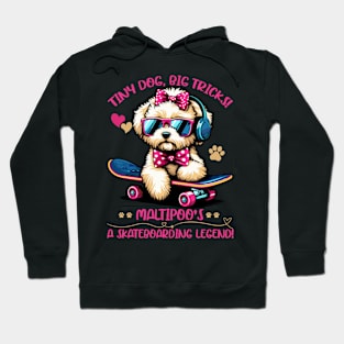 Dog Maltipoo Sunglasses -  Cool Maltipoo Mom Skateboarding Hoodie